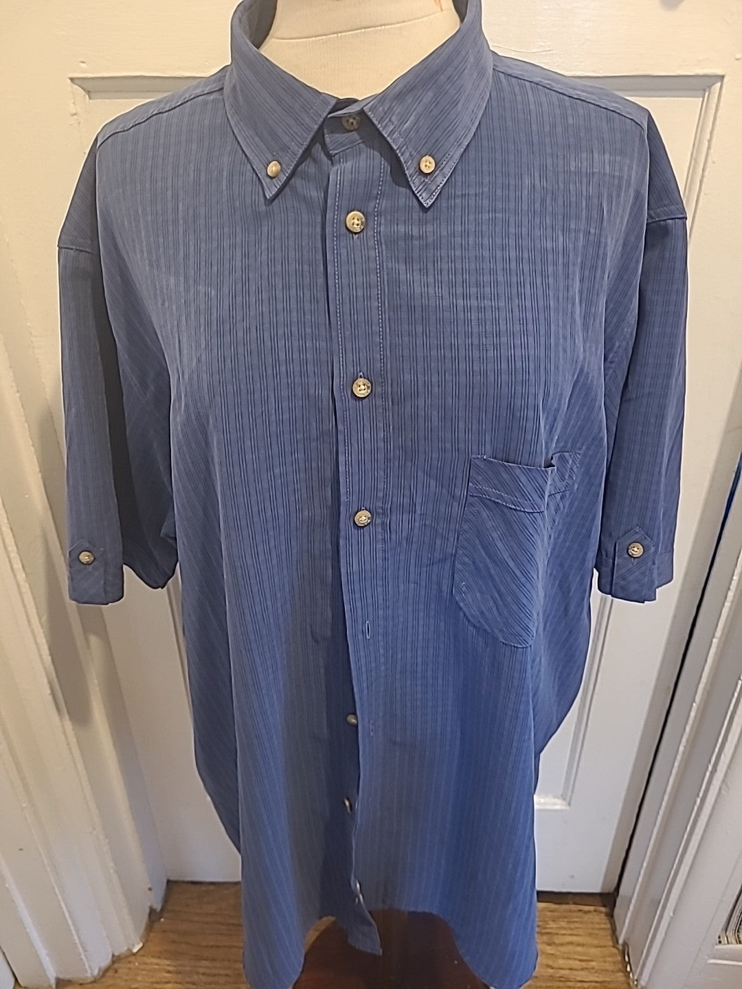 Mens XXL Short Sleeved Shirt PG FIELD Blue