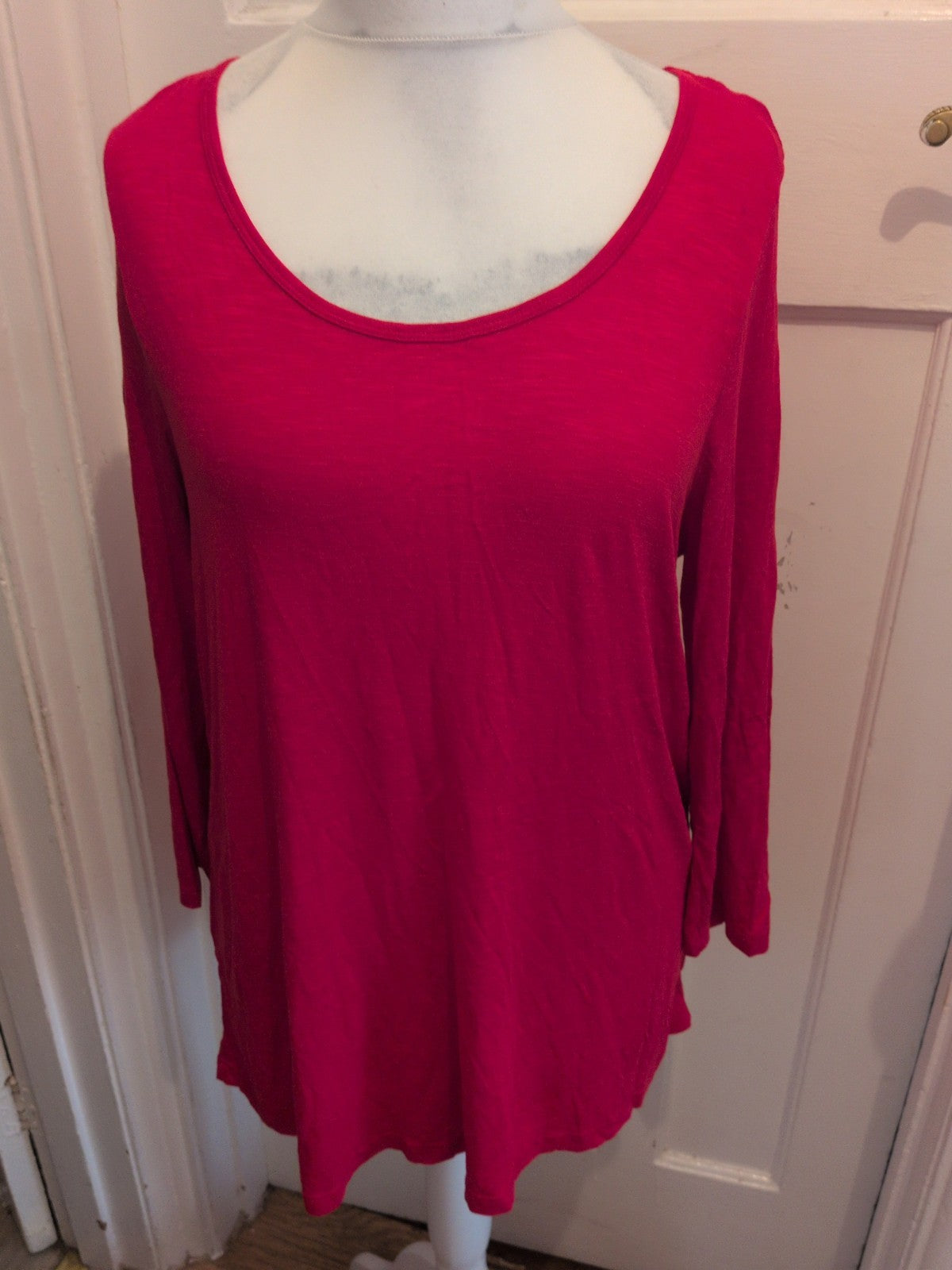 Evans 18 Red Long Sleeve Blouse T-shirt