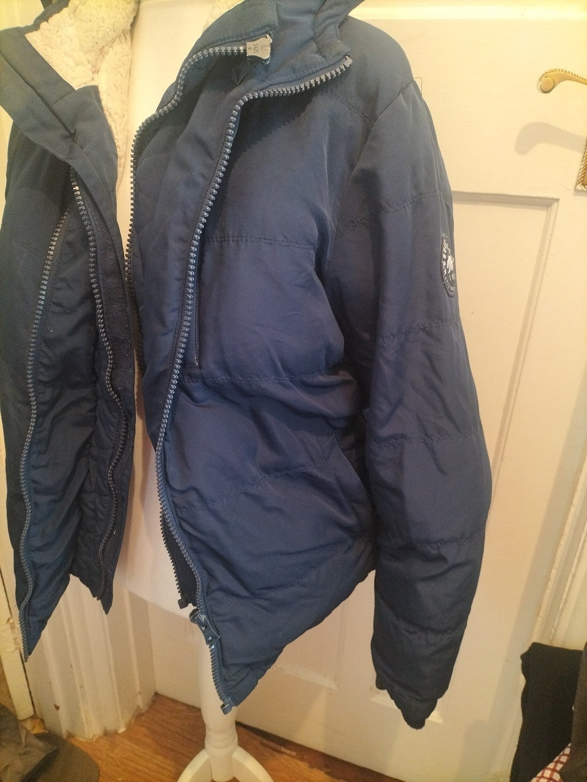 Soulcal Co Medium Navy Fleece Lined Puffer Coat