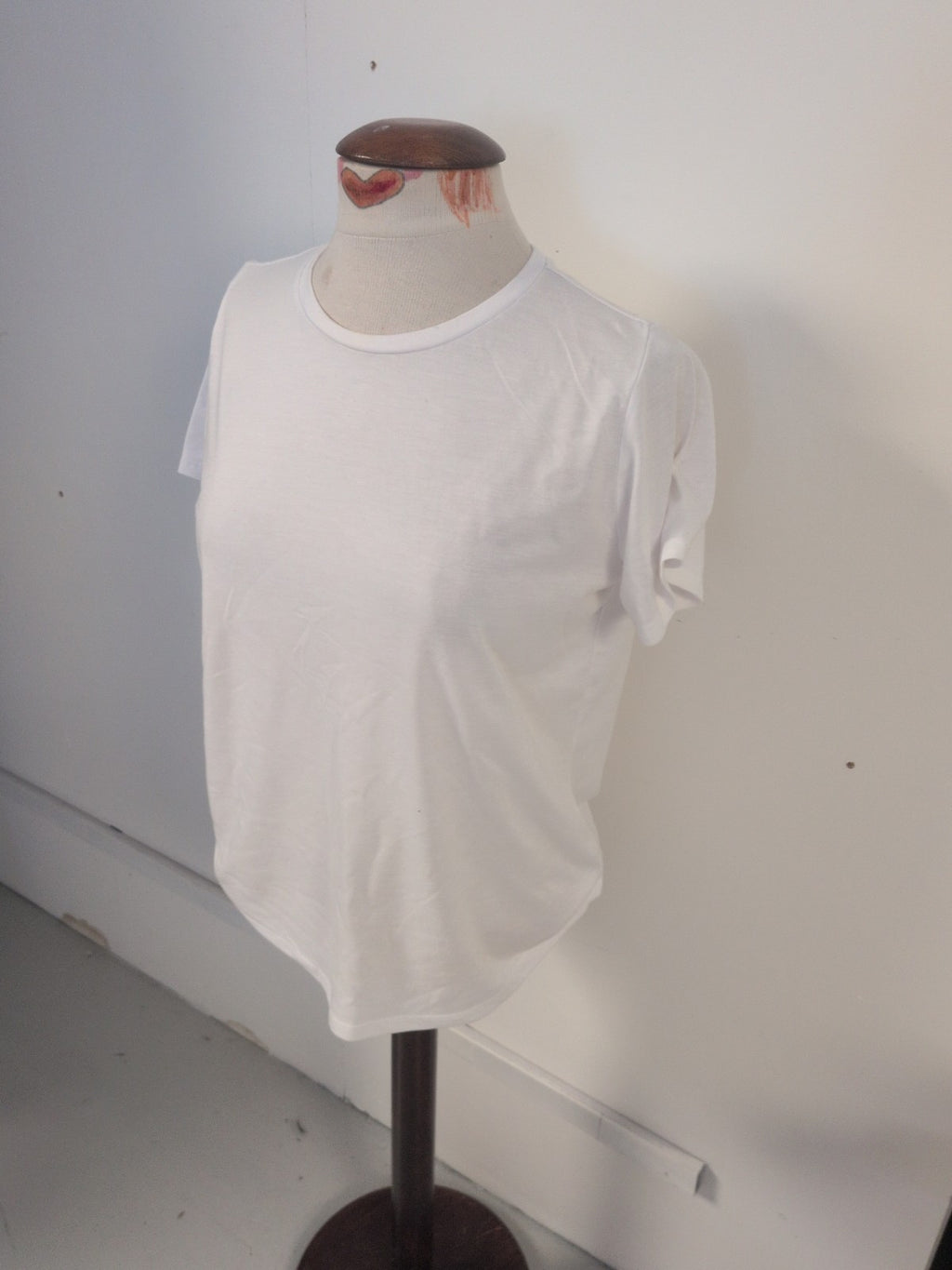 Marks And Spencer  12 Plain White Short Sleeve T-shirt