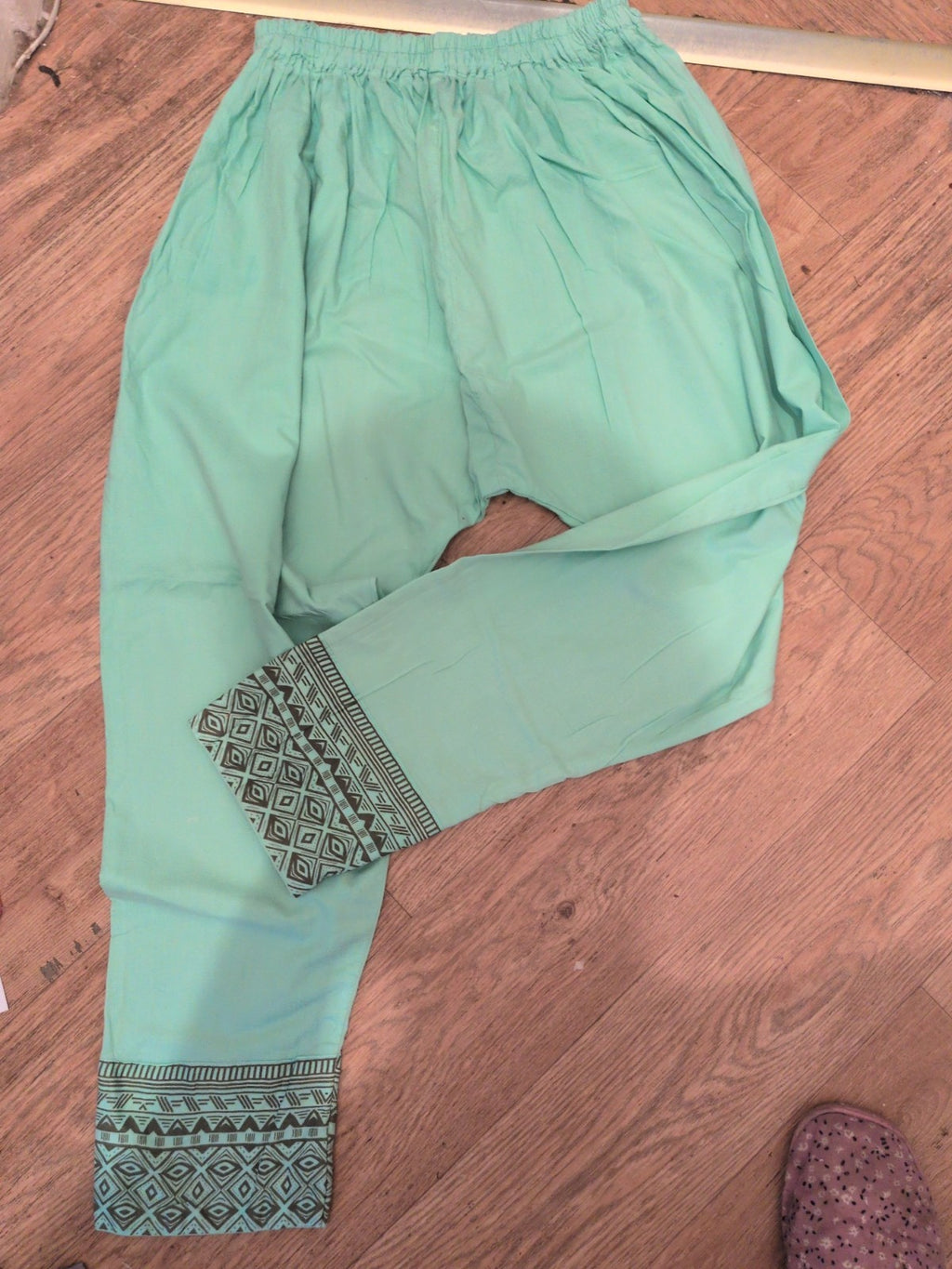 S/M Mint Green Elasticated Trousers