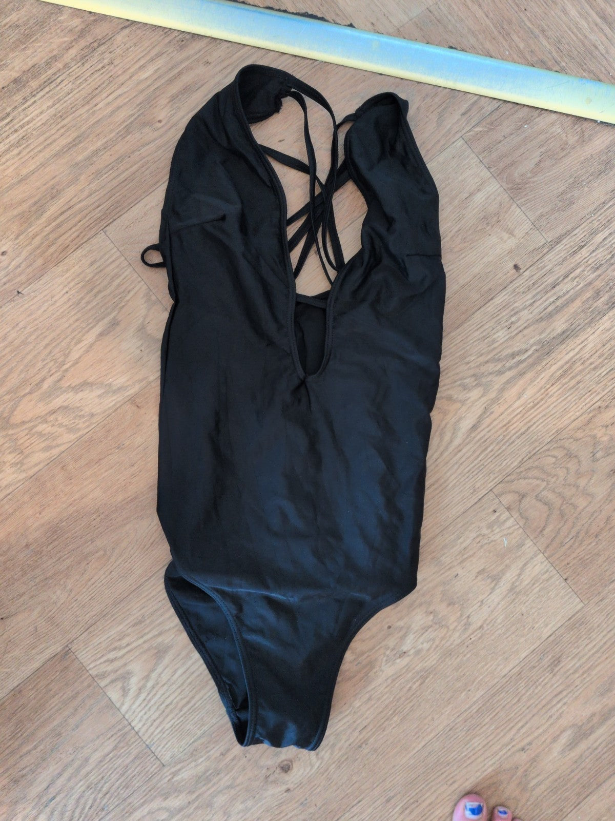 S/M Black Strappy Swimsuit