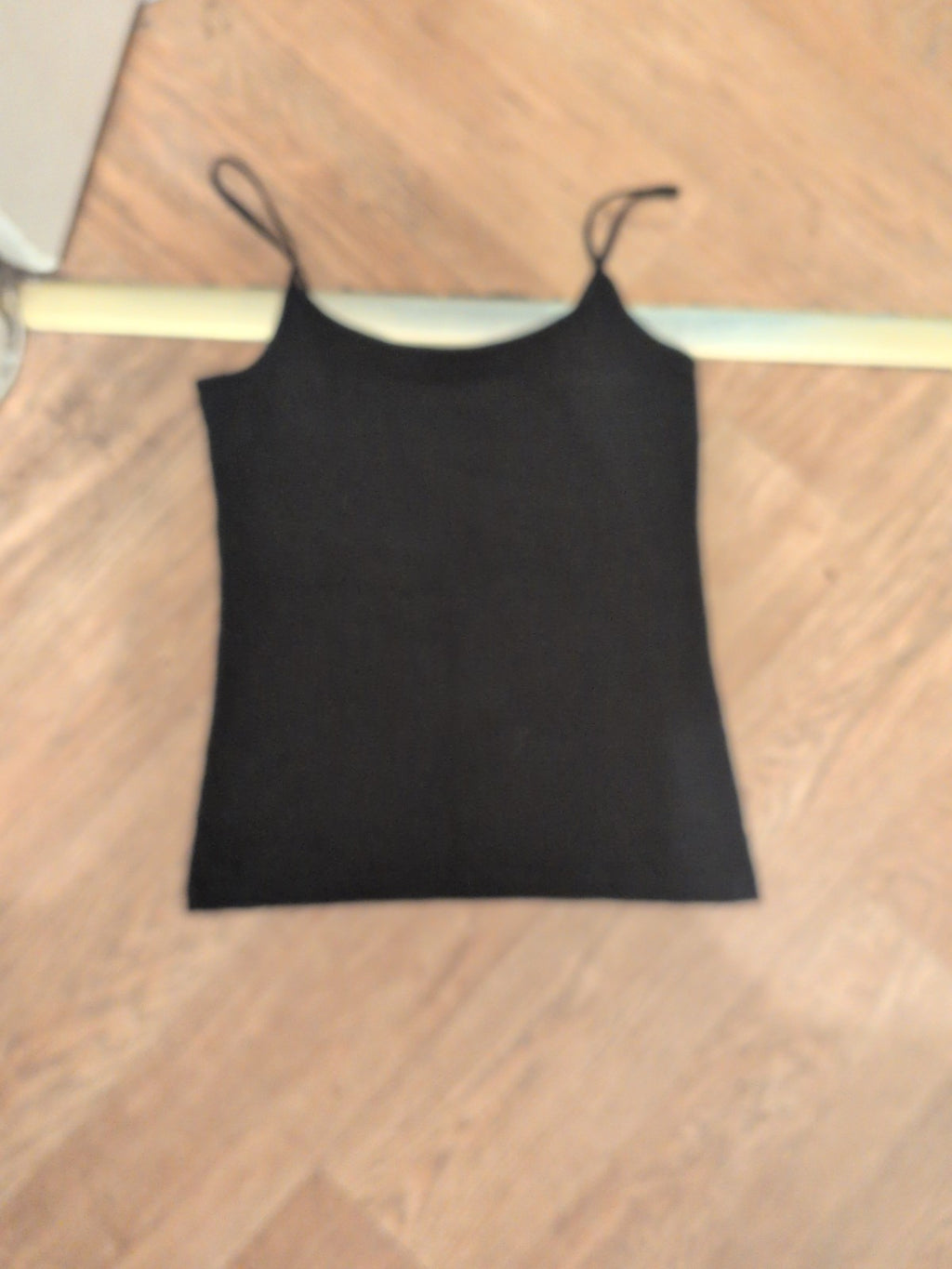 Ladies Primark M Black Stretch Cami T-shirt Sleeveless
