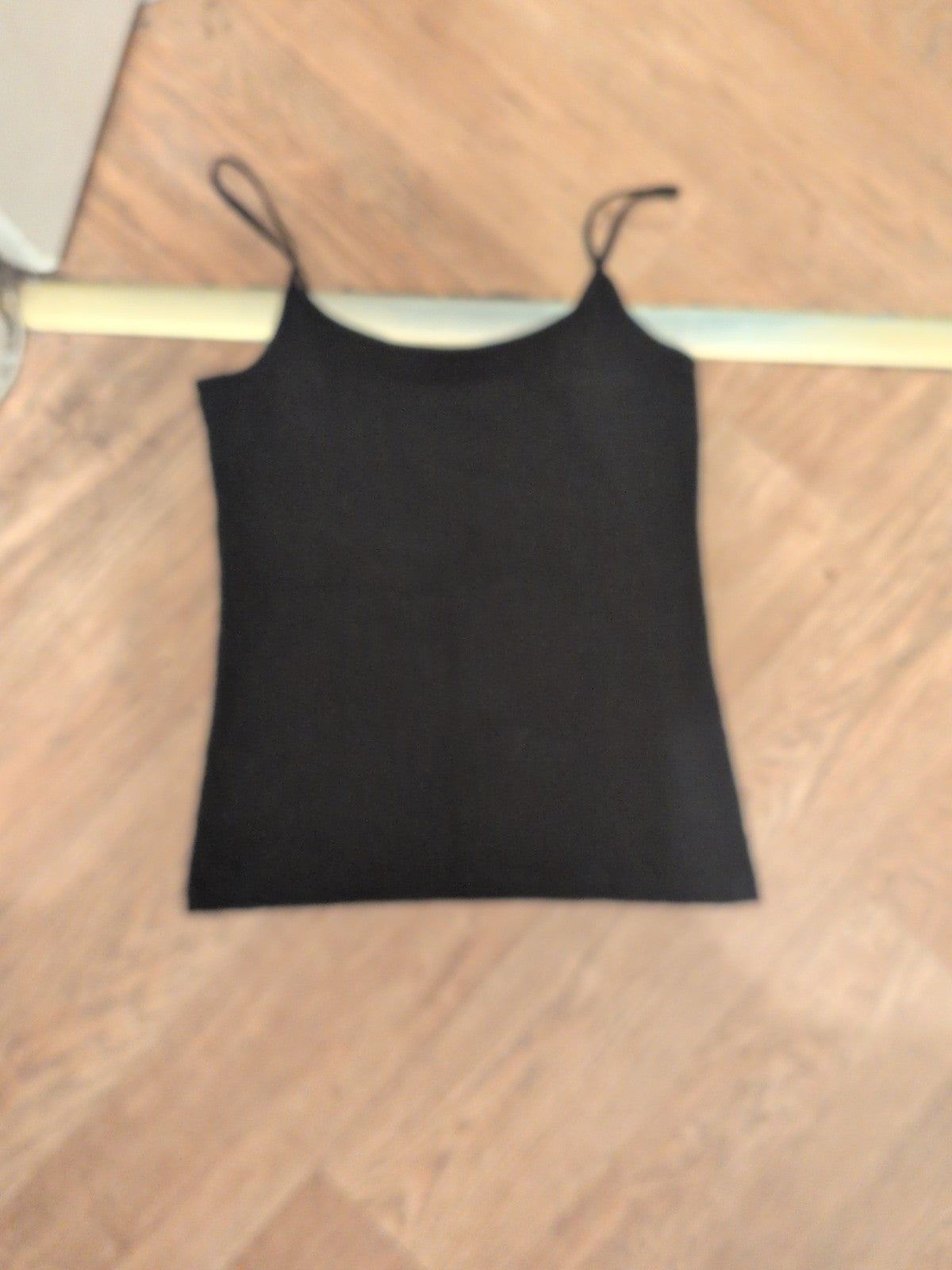 Ladies Primark M Black Stretch Cami T-shirt Sleeveless