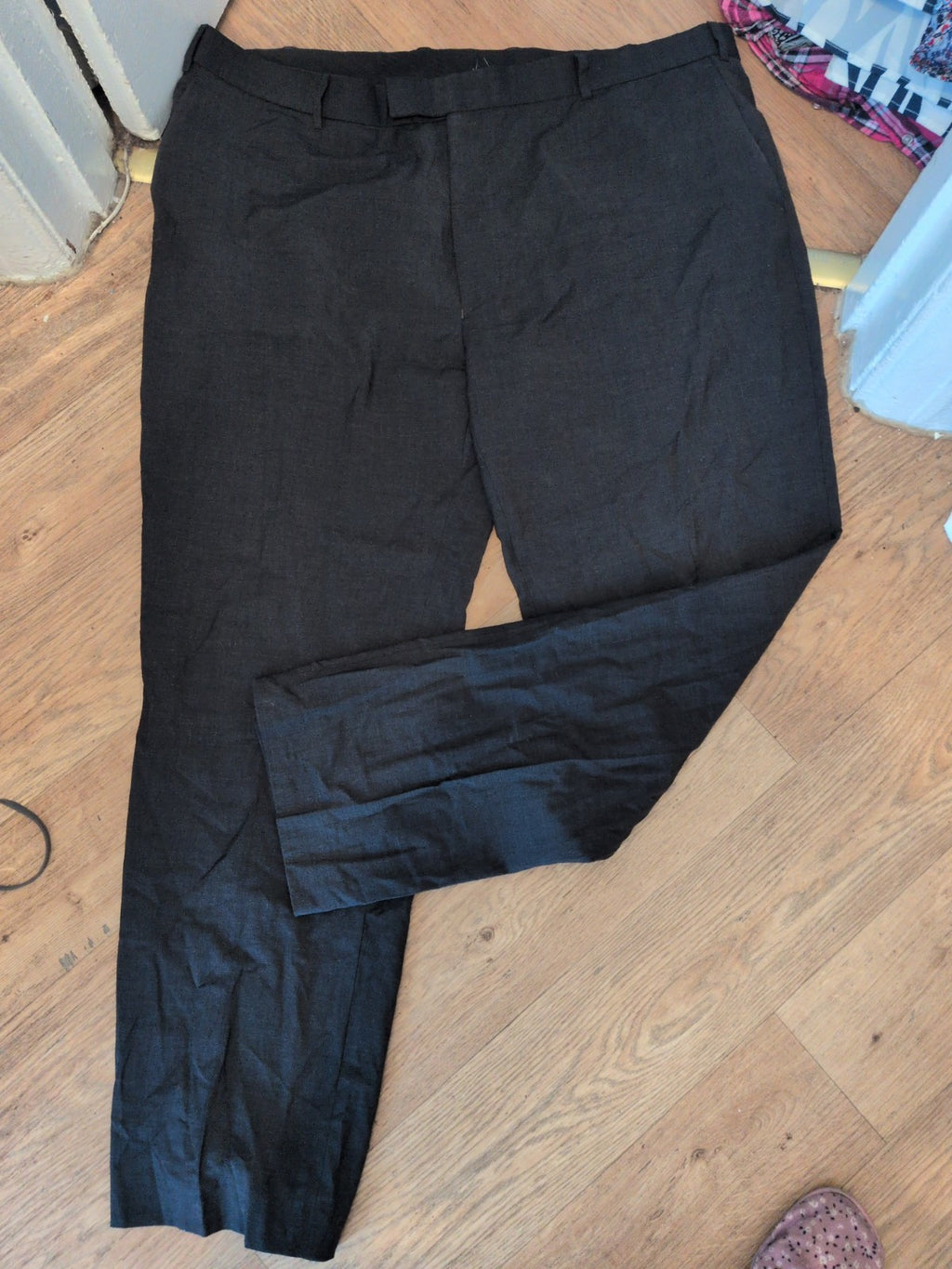 Ben Sherman 46x31.5 Dark Grey Smart Trousers