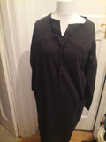 Ladies Size Large Black Dress Long Sleeved