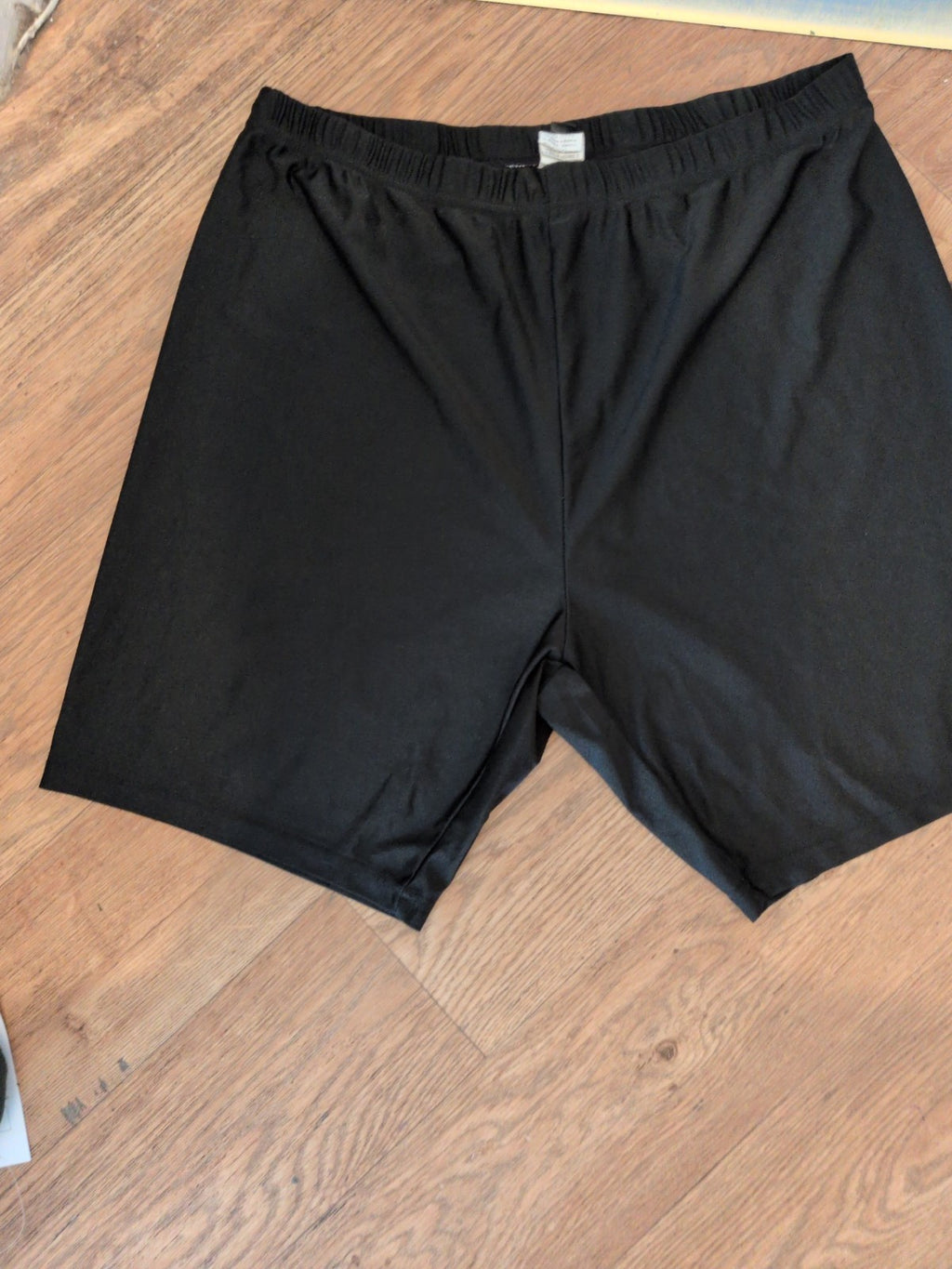 Shein Curve 3XL Black Elasticated Shorts