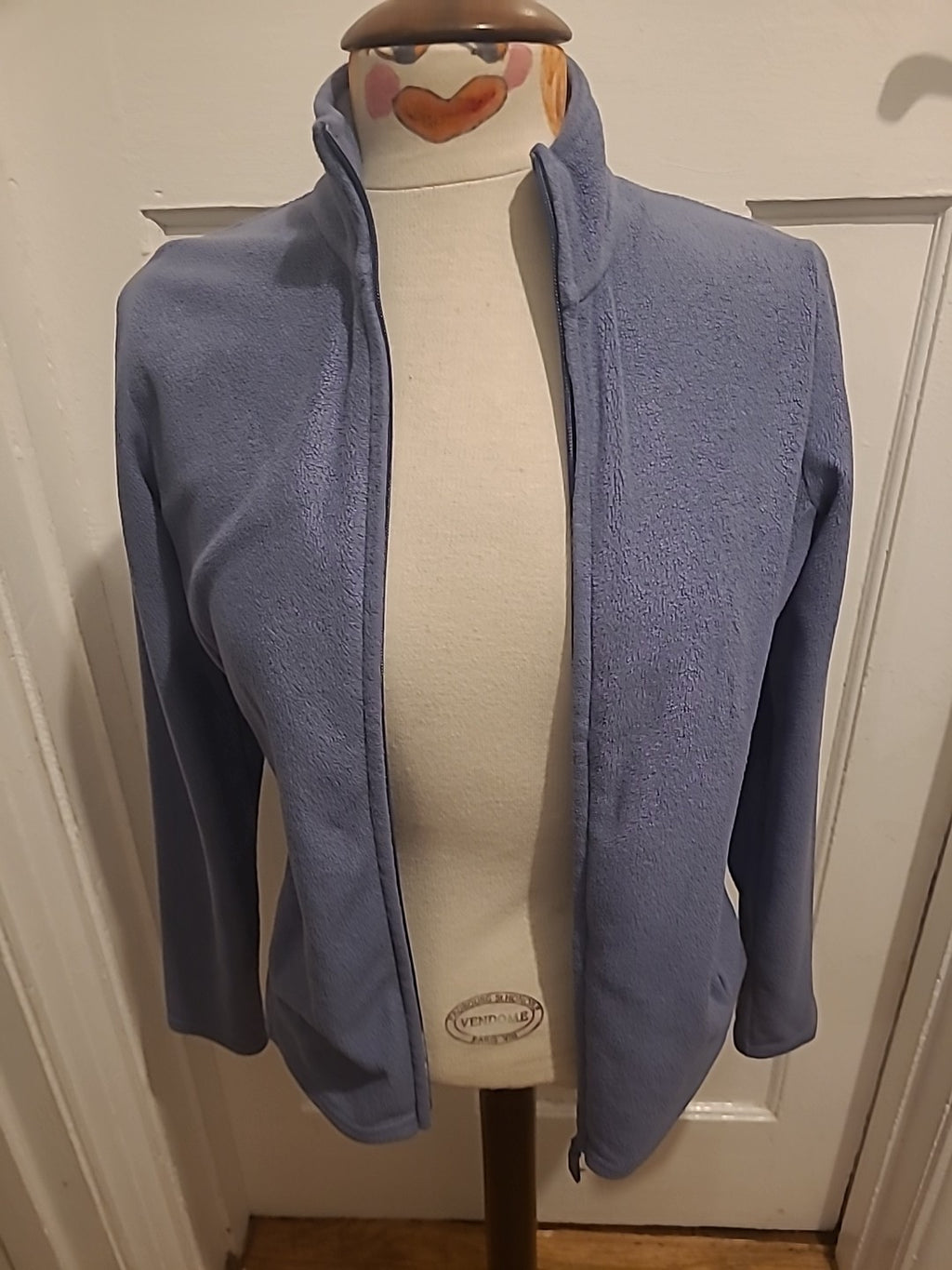 Ladies M&S Woman Size 8 Slate Coloured Zip Through Jacket