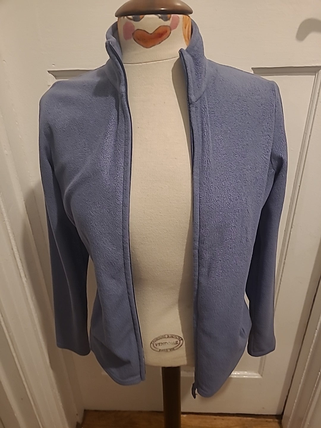Ladies M&S Woman Size 8 Slate Coloured Zip Through Jacket
