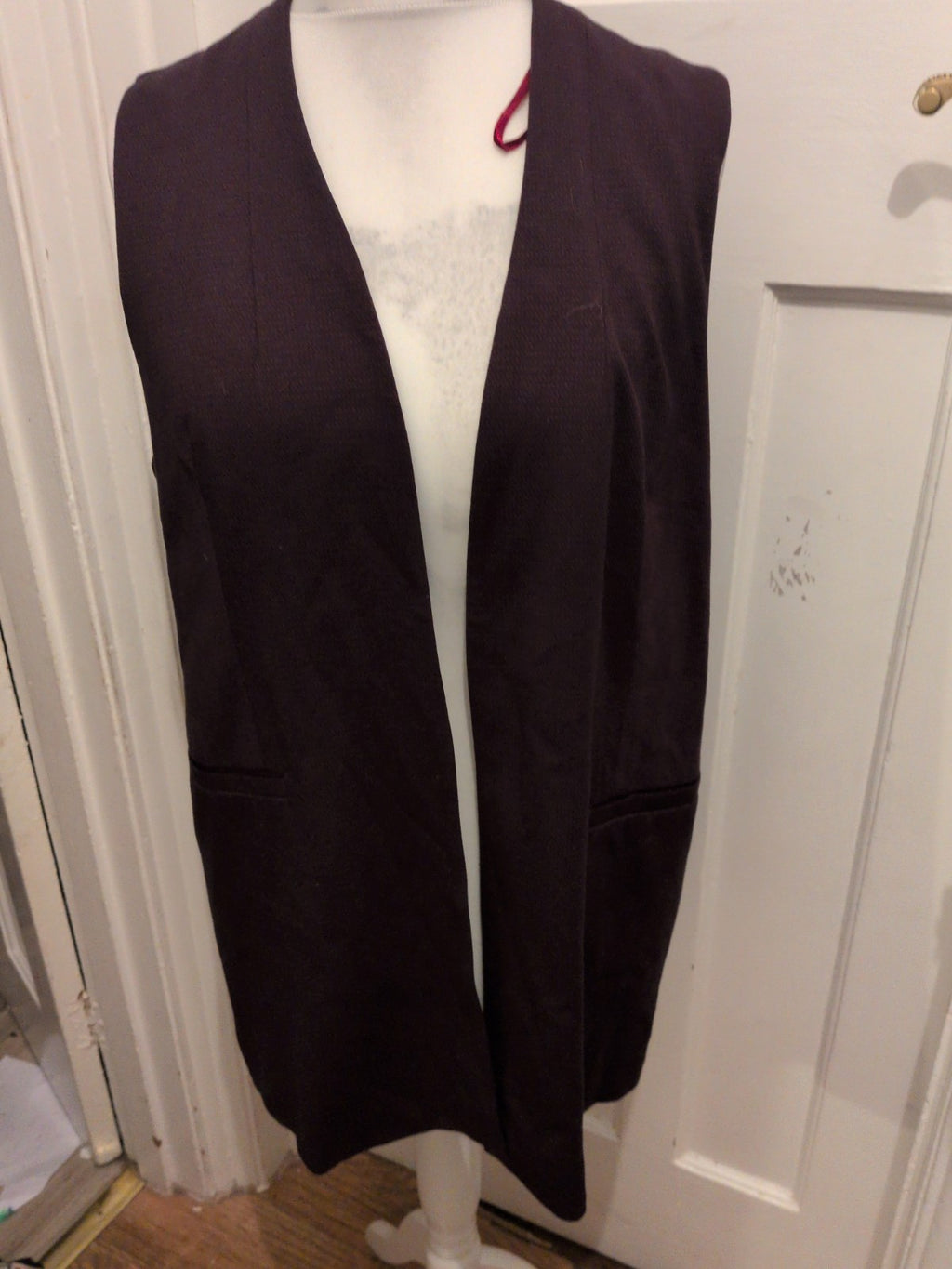 New Look 16 Dark Purple Sleeveless Blouse Lined