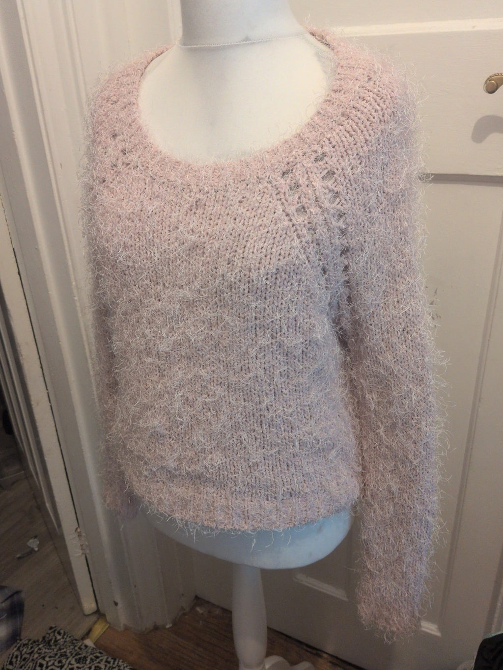 Tu 12 Pale Pink Fluffy Pullover Jumper