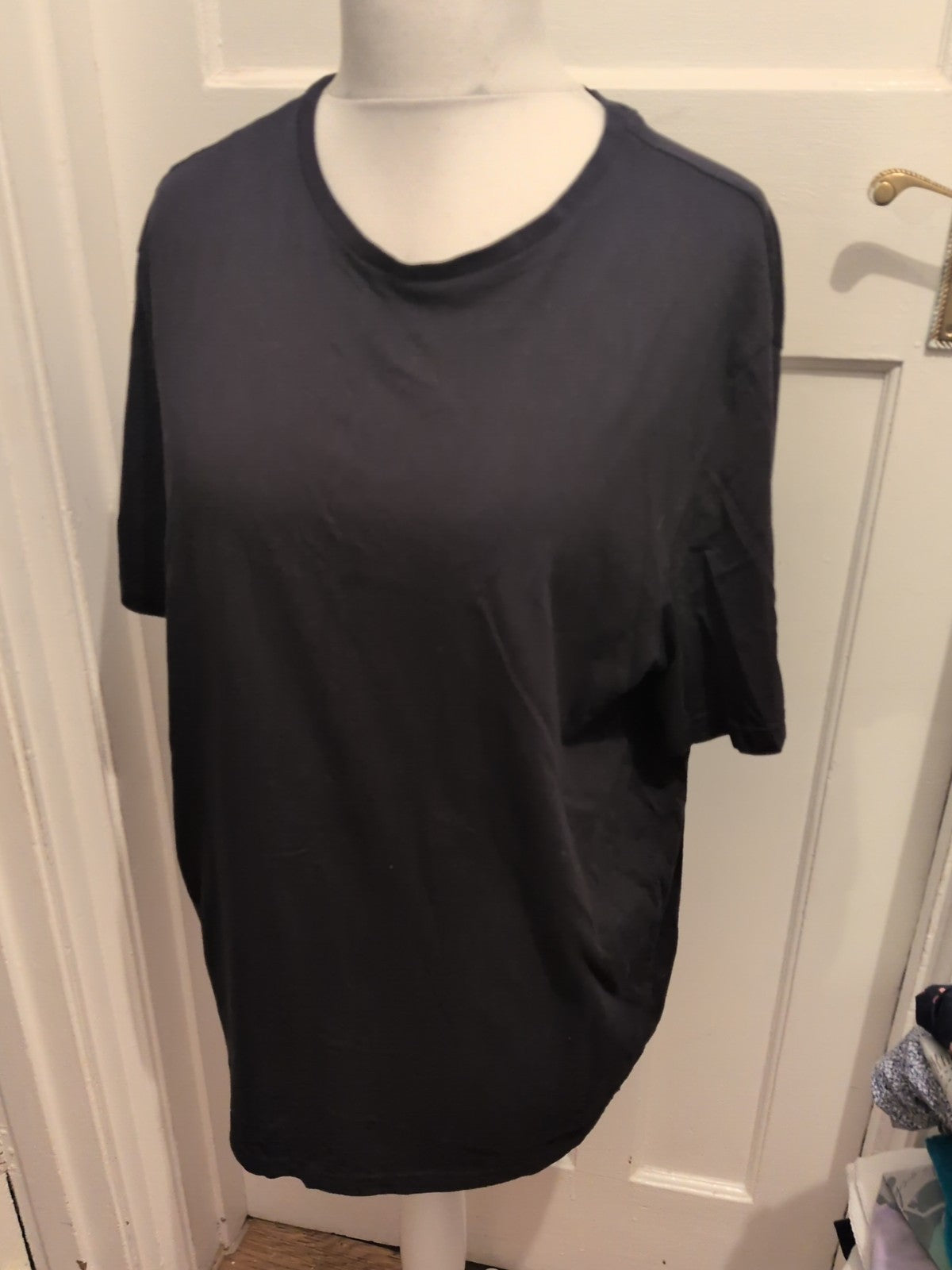 George 2XL Black Short Sleeve Round Neck T-shirt