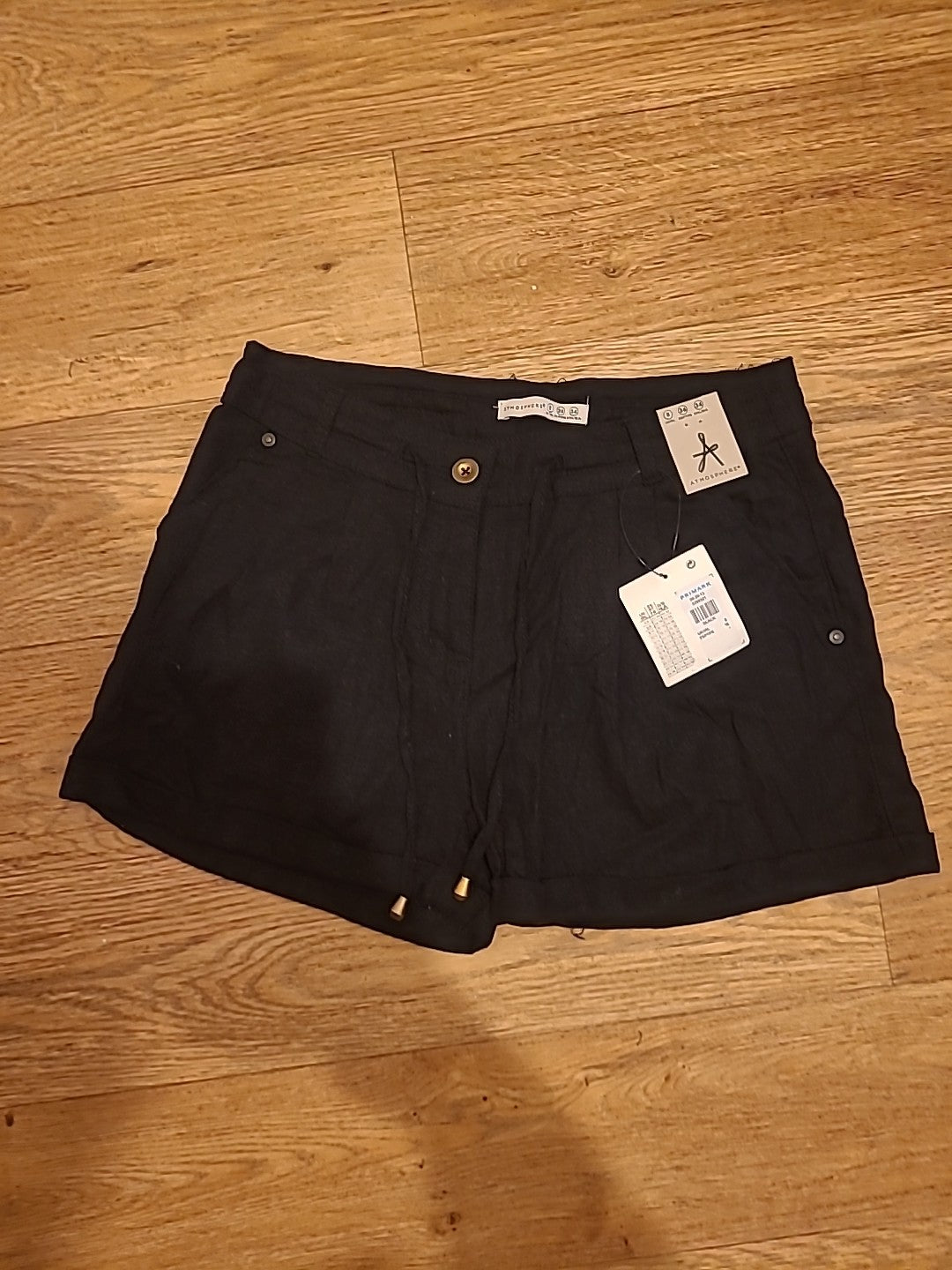Brand New Ladies Primark Size 8 Black Shorts