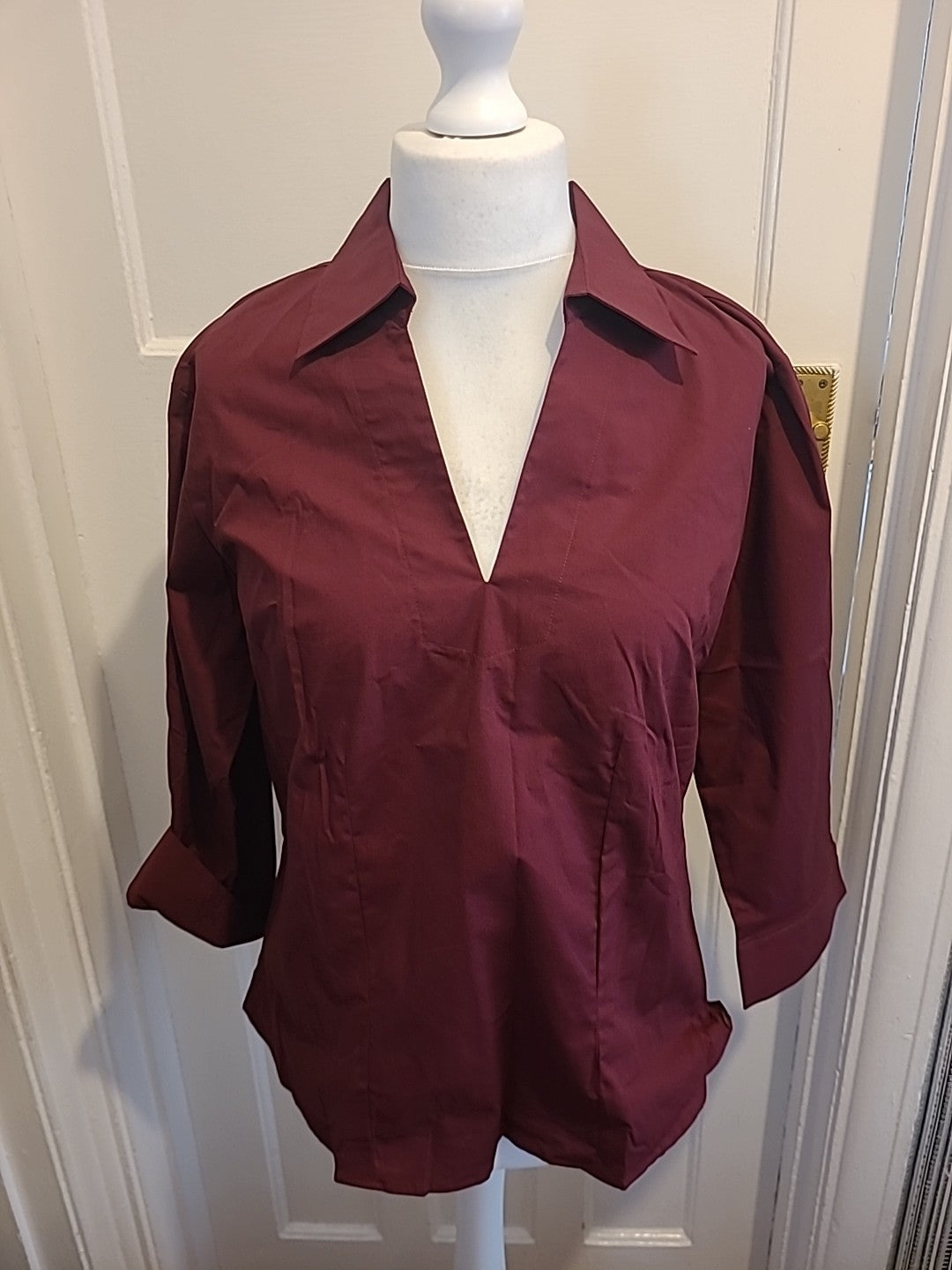 Brand New Mens Russell Collection Size XL Purple Short Sleeved Shirt