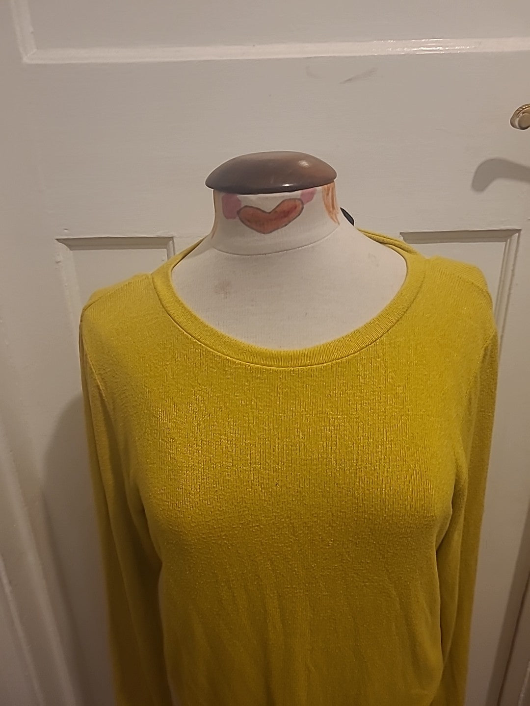 Ladies River Island Size 10 Yellowish Long Sleeved Lightweight Jumper