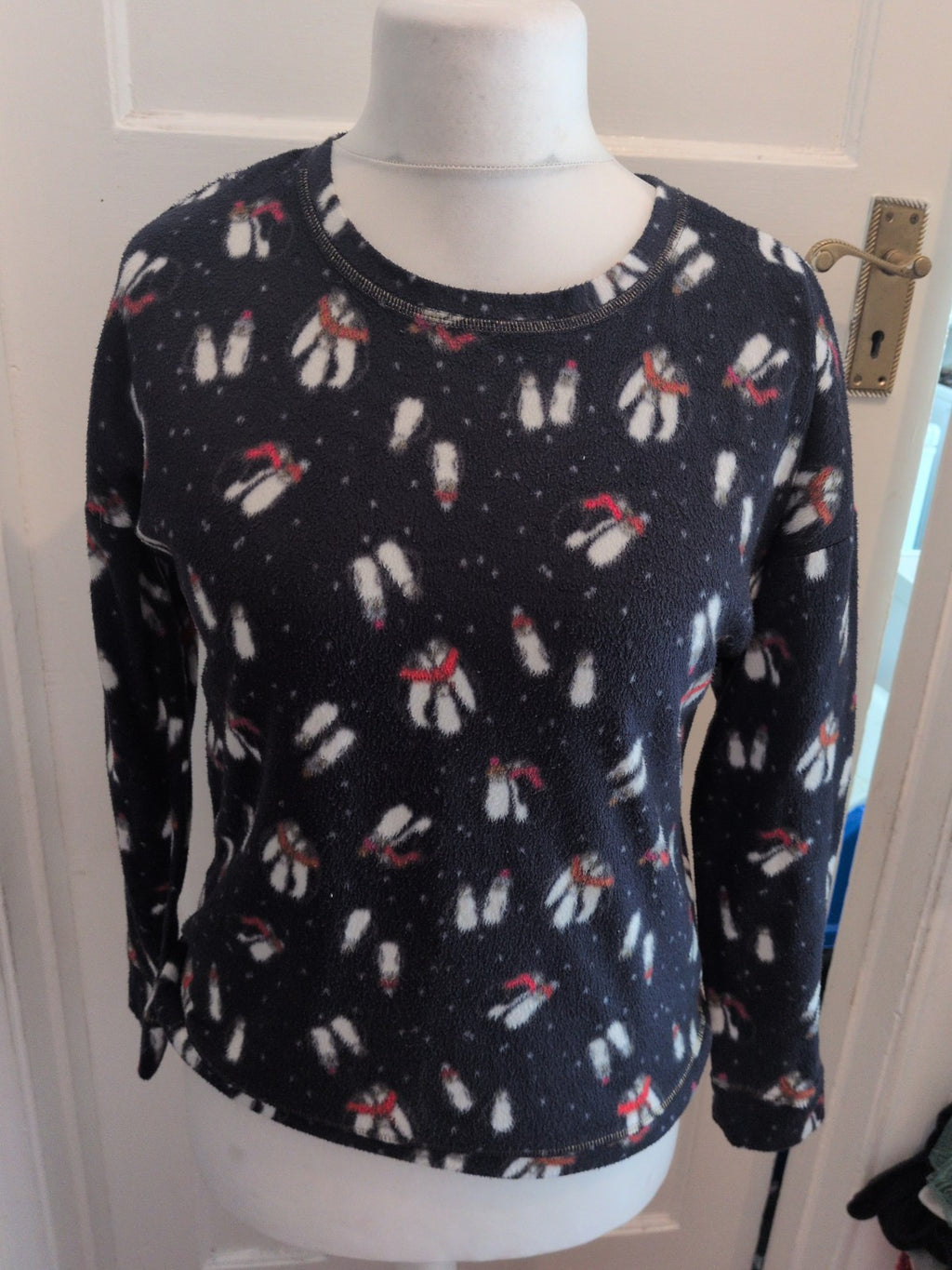 Day Dreams Medium Navy Long Sleeve Pyjama Top