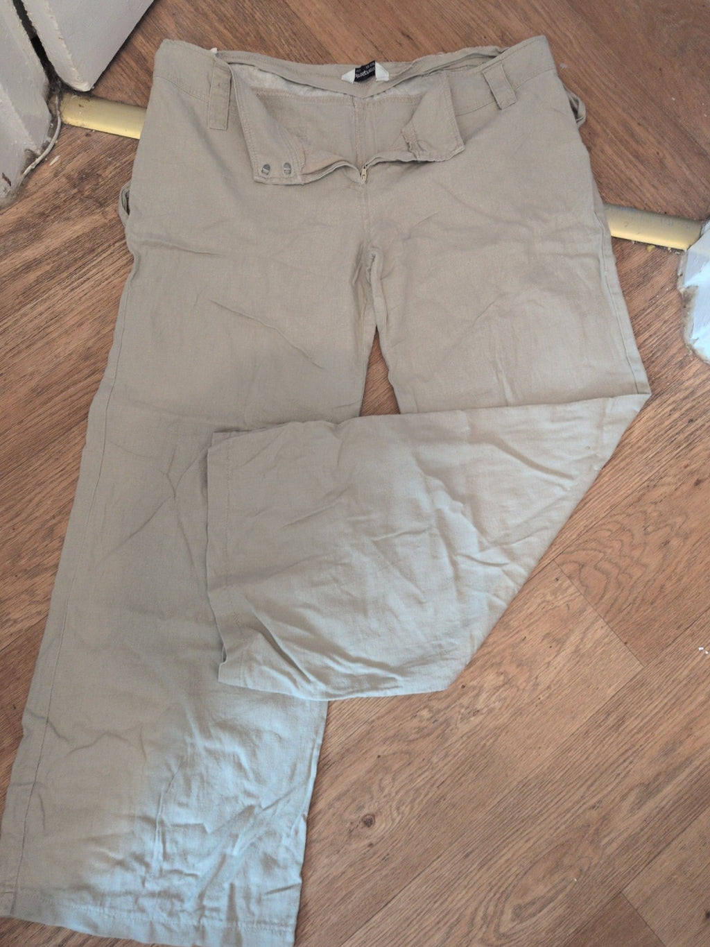 Ladies Primark Size 14 Stone Belted Trousers