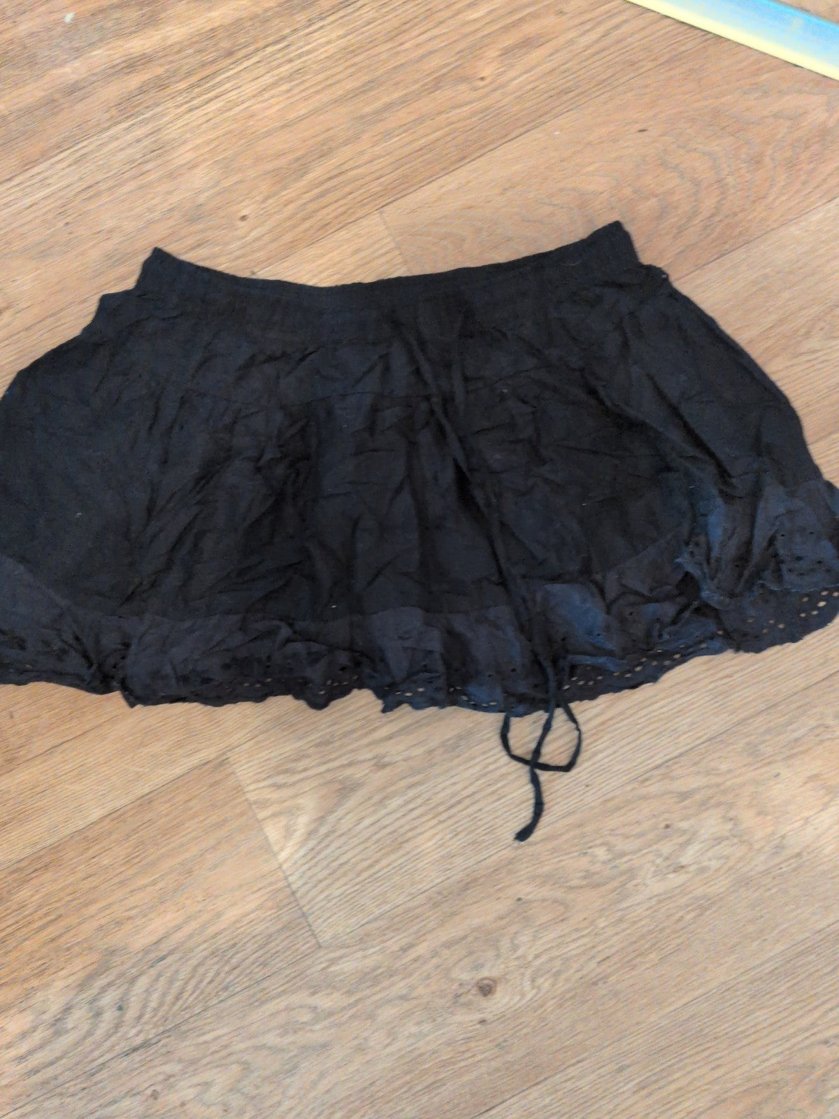 Primark Beach 8-10 Black Elasticated Skirt