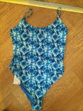 Brand New Primark 14-16 Blue Patterned Swimming Costume