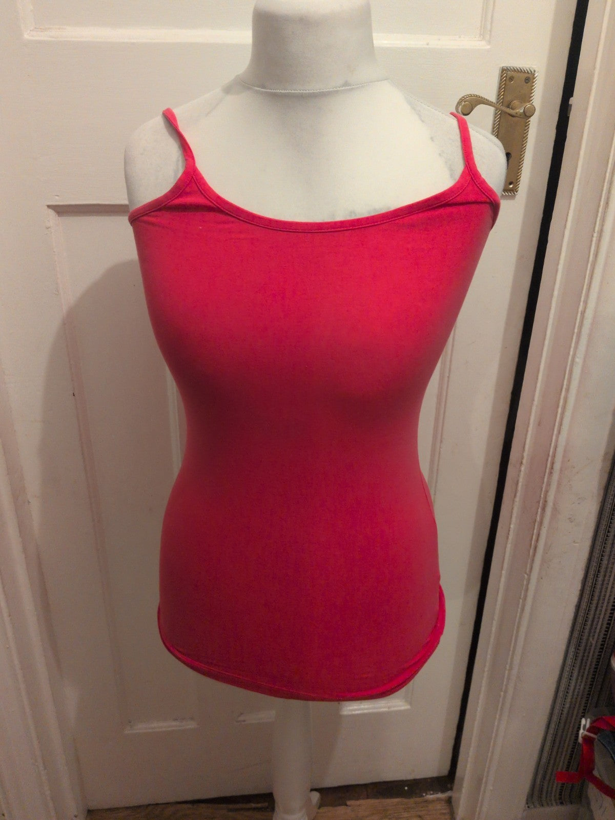 Ladies Size 10 Pink Stretch Cami Sleeveless