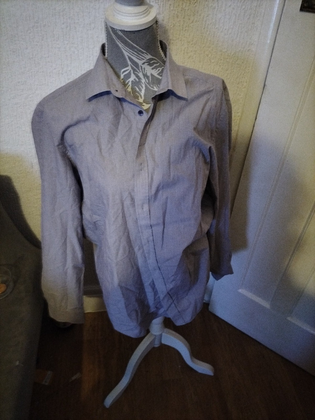 Mens Parkes 16.5 Slim Fit Long Sleeved Shirt