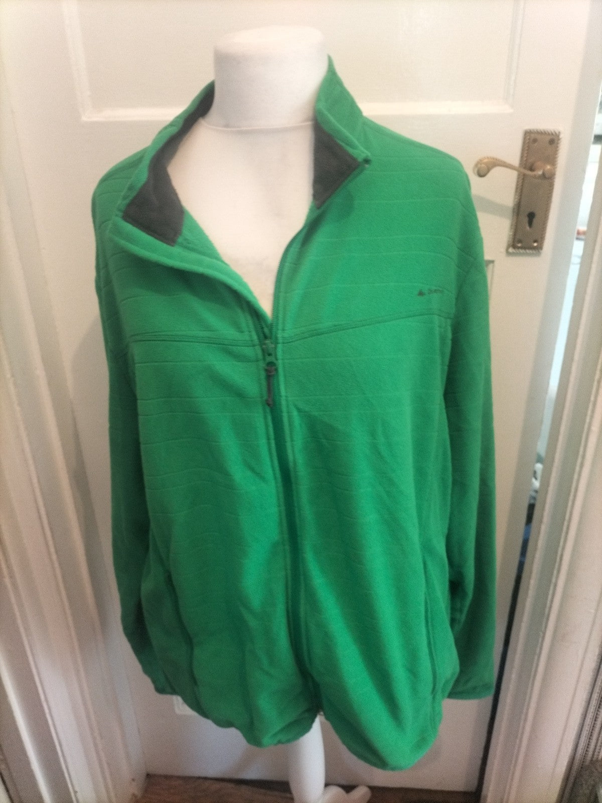 Mens Quechua Size 3xl Green Full Zip Jumper