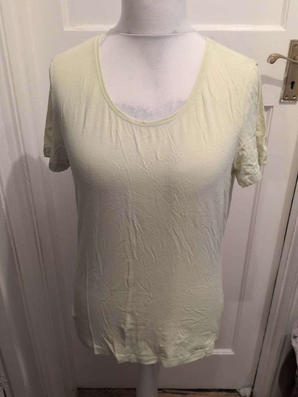 Artigiano Medium Lime Short Sleeve Blouse