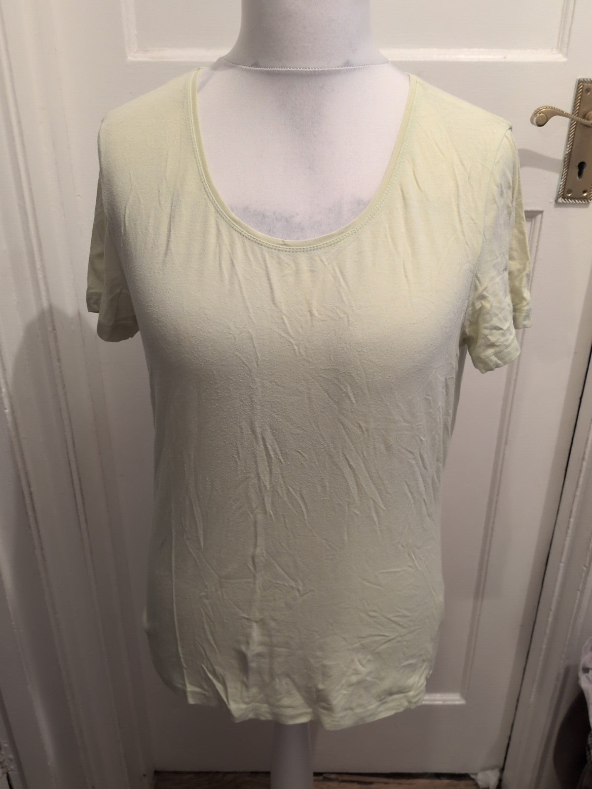 Artigiano Medium Lime Short Sleeve Blouse