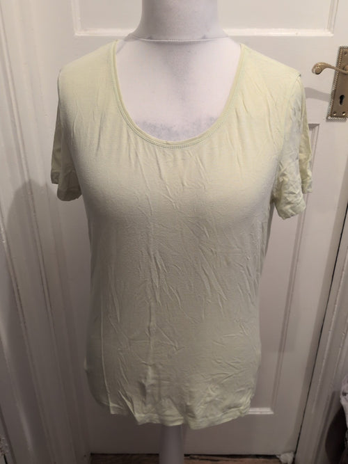 Artigiano Medium Lime Short Sleeve Blouse