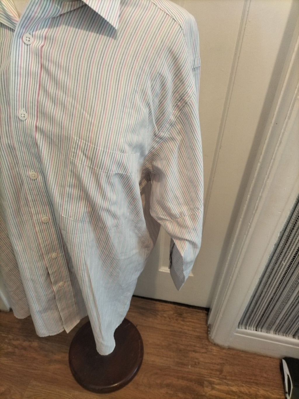 Mens Van Heusen 16" Non Iron Striped Shirt