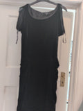 Linea 12 Dress Black Short Sleeve Lined