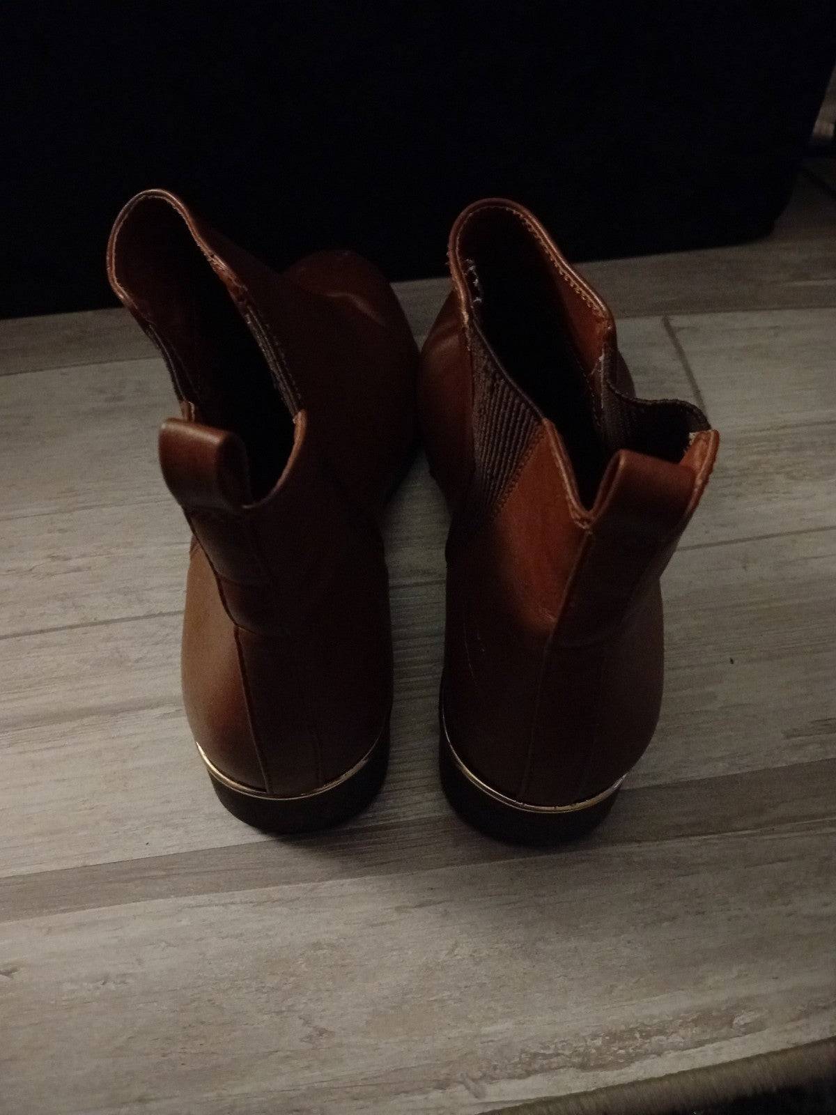 Ladies Tan Boots Wide Fit Size 7 Primark Free Delivery