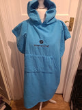 Unisex Size Large Blue Hooded Surf State Wearable Towel