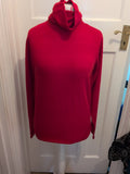 Ladies Beloved Size XL Red Roll Neck Long Sleeve Jumper Blouse