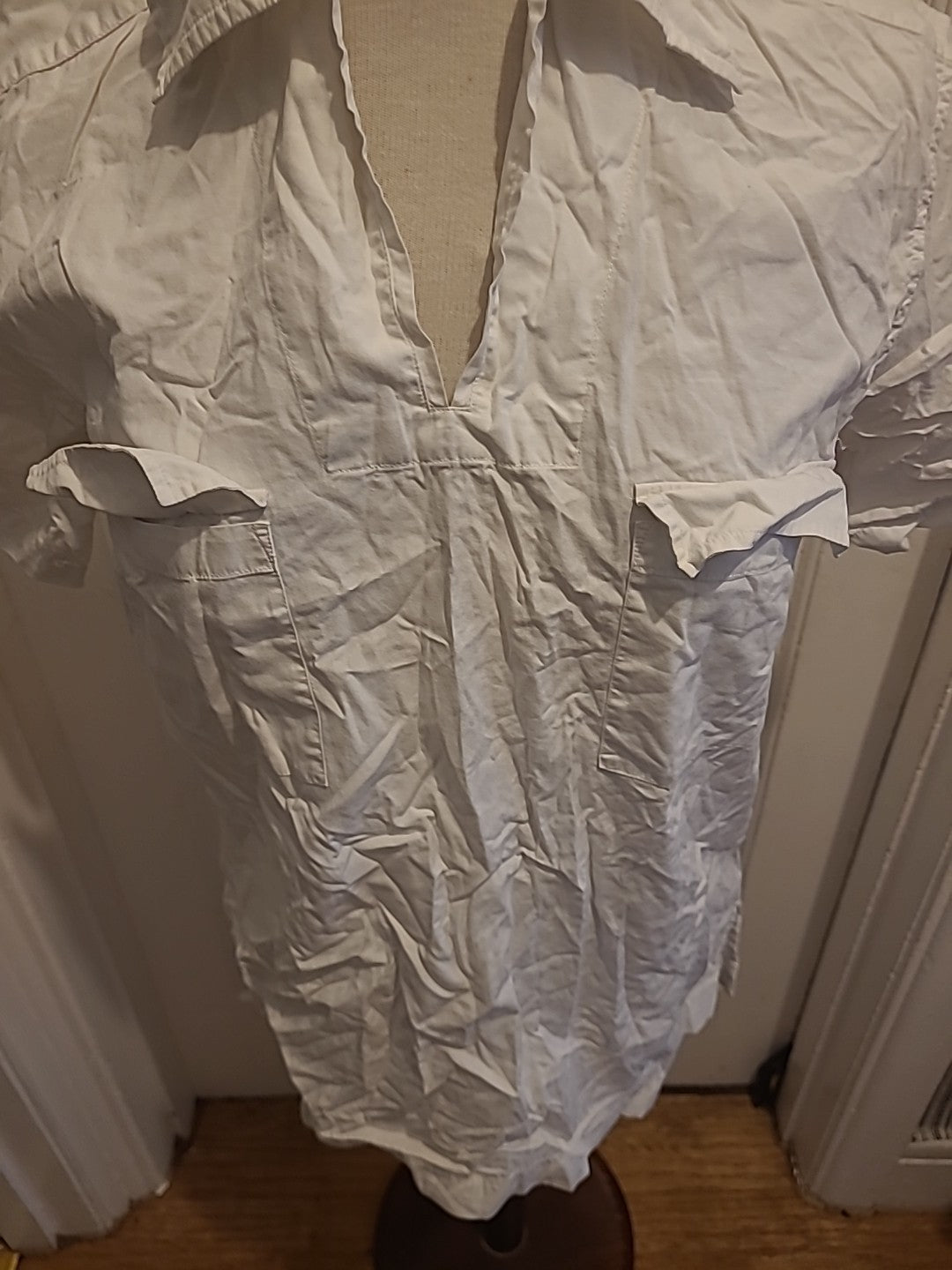 Mens Moto Size Small White Short Sleeve Top