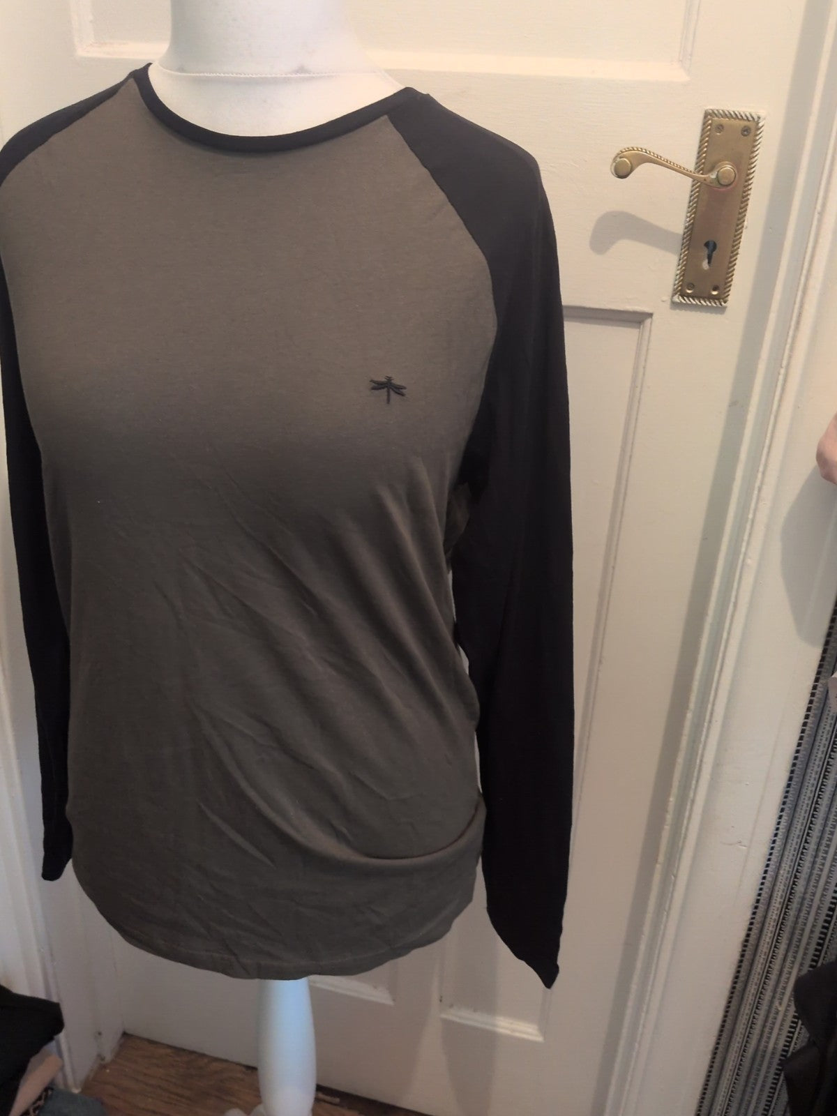 Easy Medium Black And Khaki Long Sleeve T-shirt