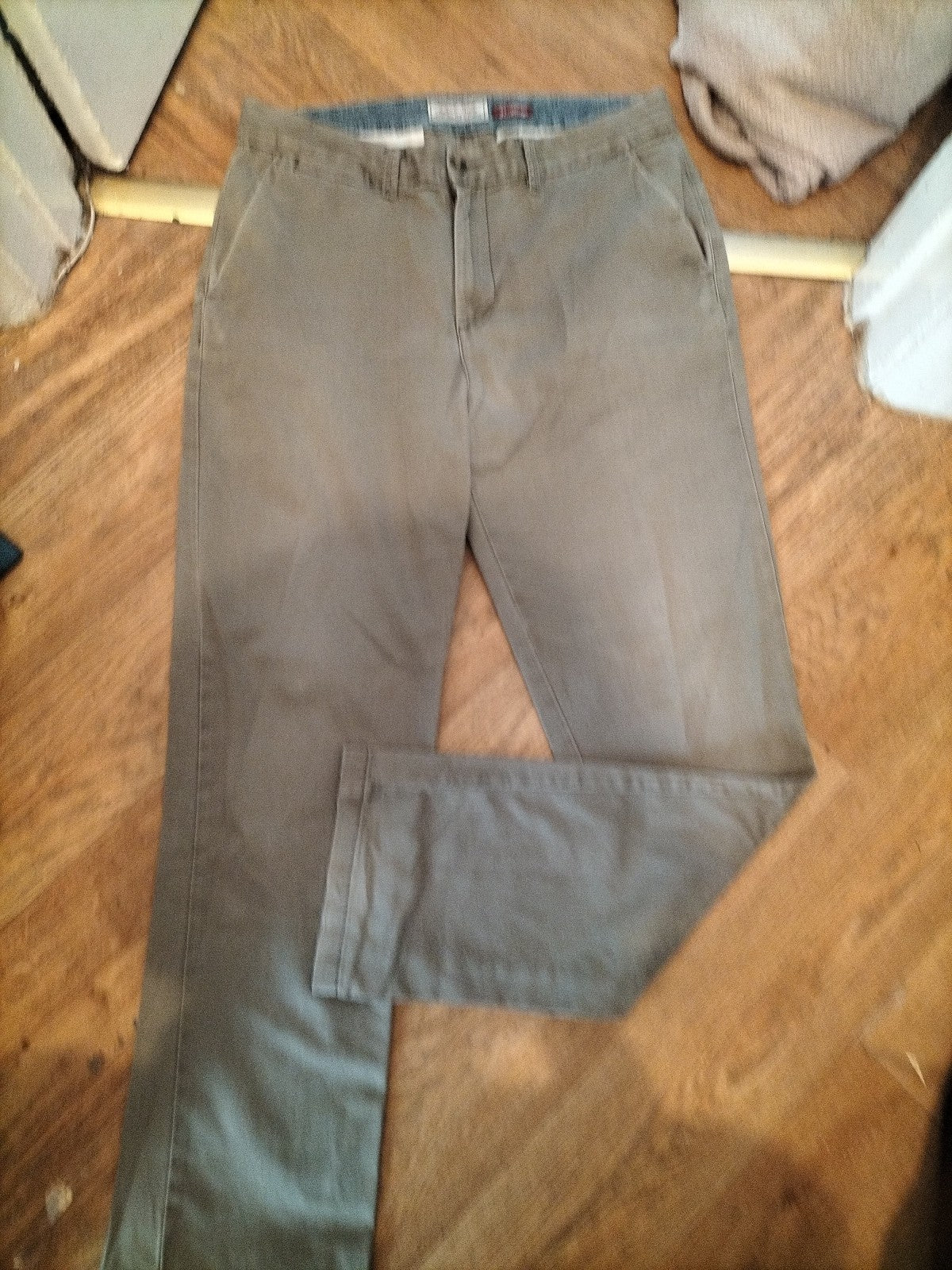 Tu 34 Long Grey Khaki Trousers Chino