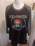 Mens Tultex Size XL Foo Fighters Printed Long Sleeve T-shirt