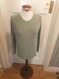 Ladies Essentials Size Small Green Long Sleeved Tshirt