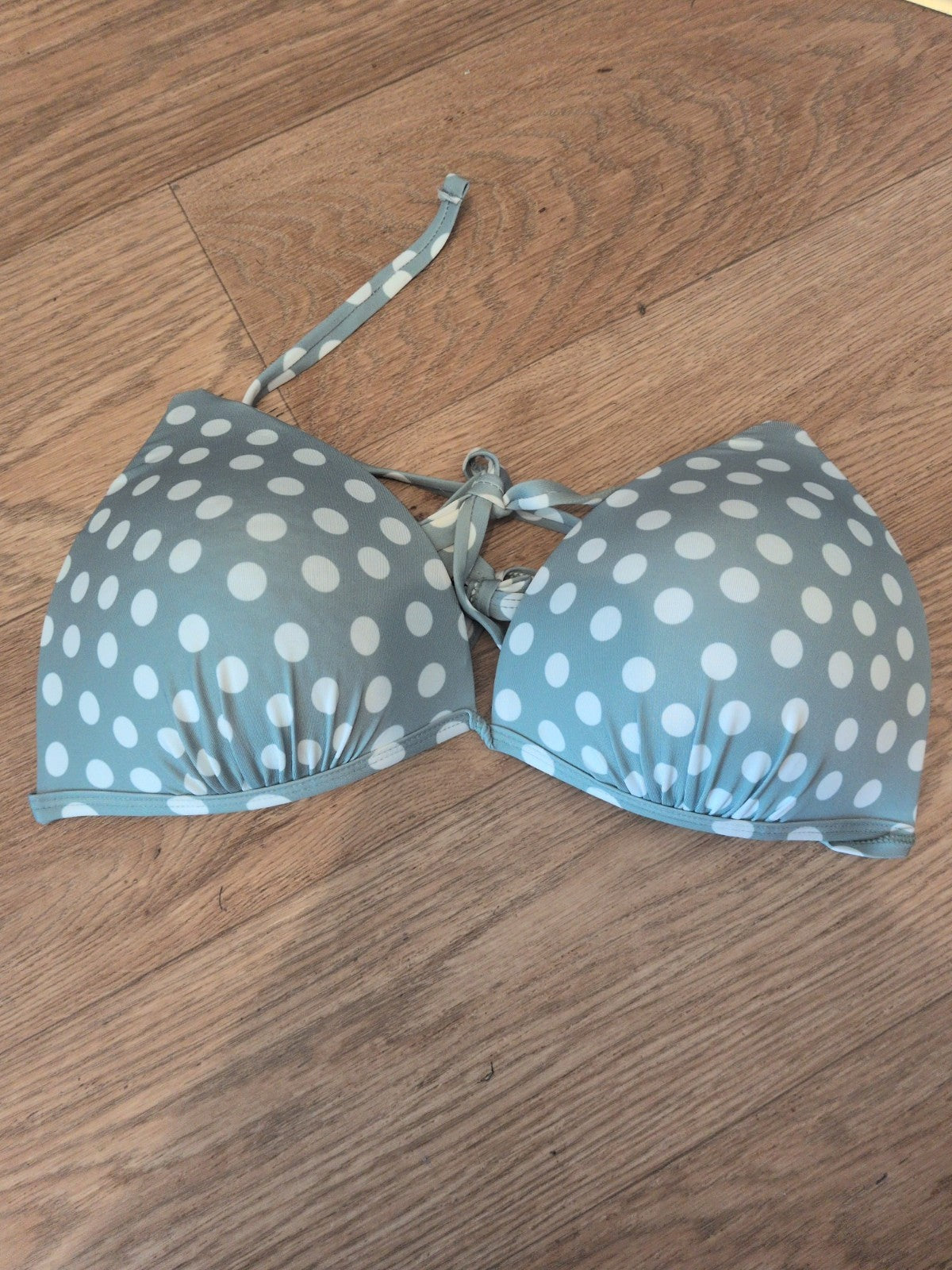 Primark 16 Green Spot Padded Bikini Bra