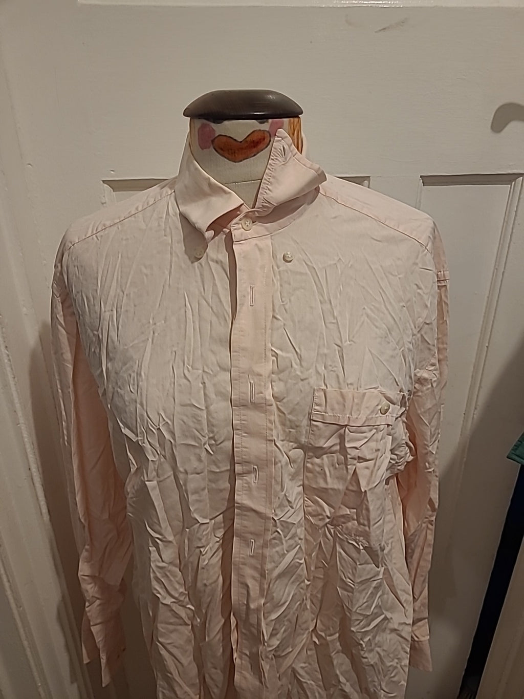 Mens Jaeger Size 16" Pink Long Sleeve Shirt
