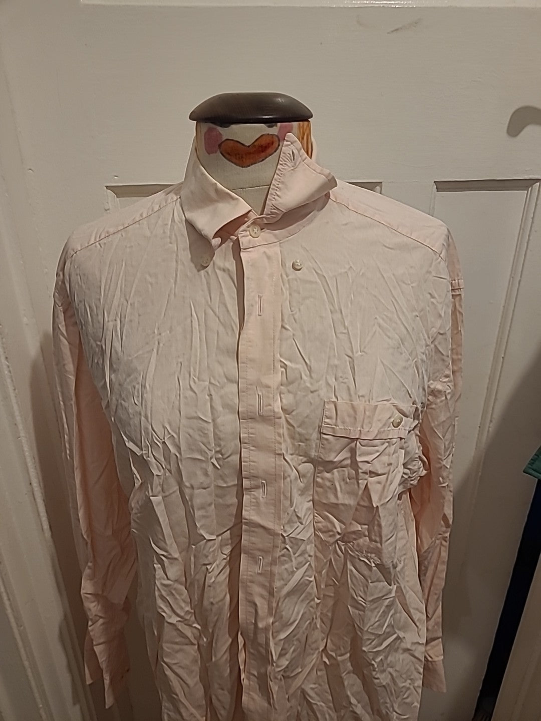 Mens Jaeger Size 16" Pink Long Sleeve Shirt