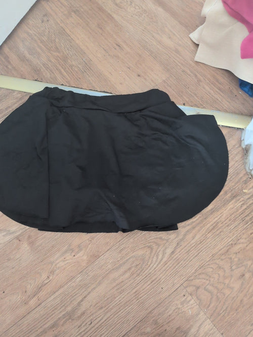 13-14 Years Black Skort