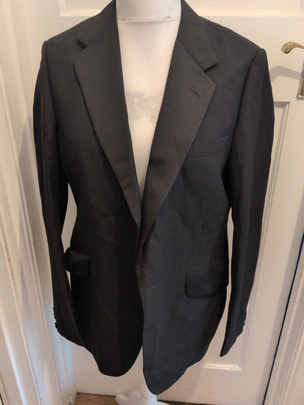 Moss Bro Tailored Fit Black Suit Jacket Large
