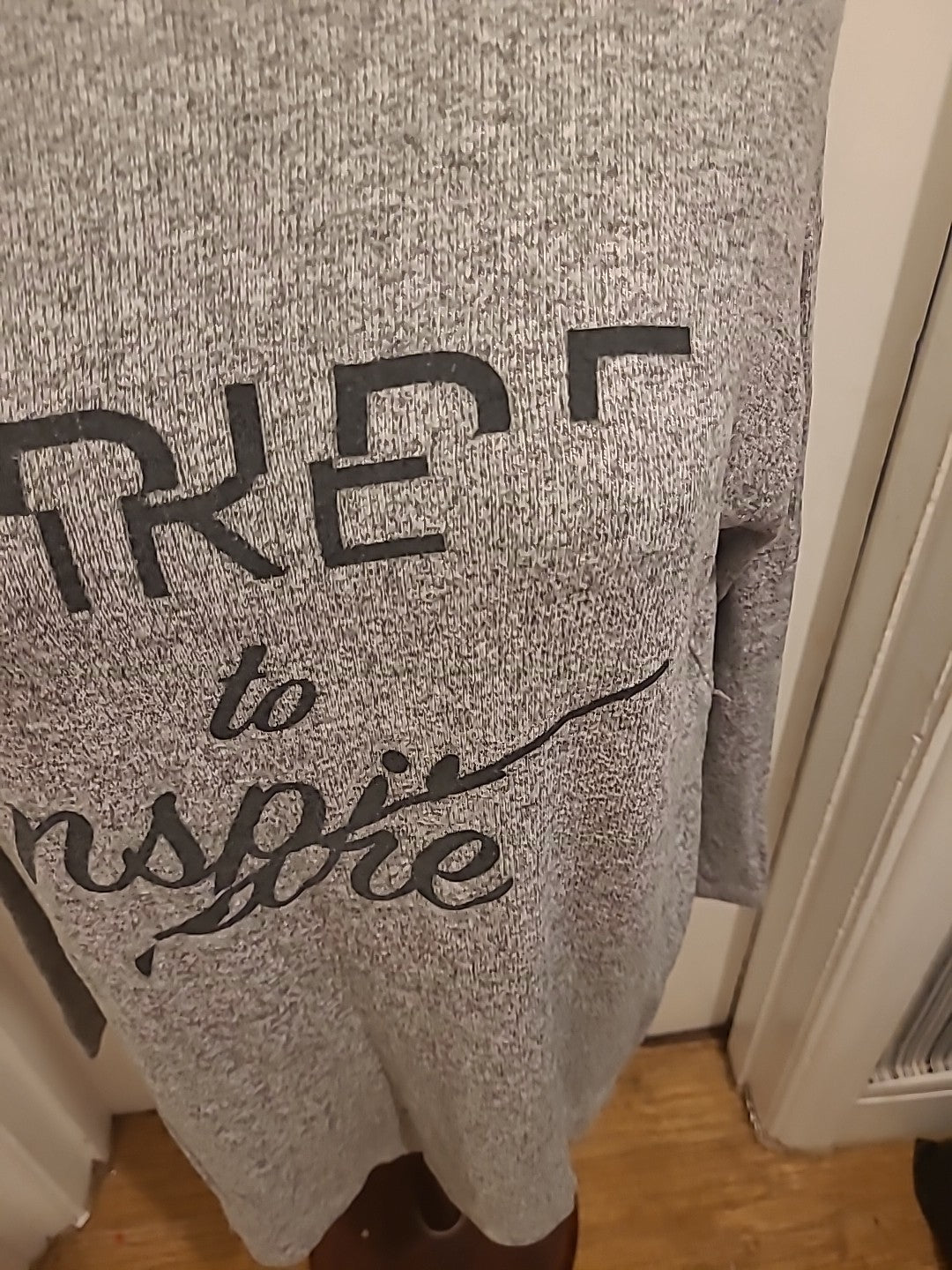 Ladies River Island Size 8 Grey Long Sleeved Longline Jumper