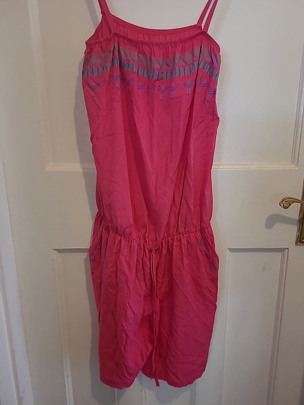 Ladies Size Medium Pink Sleeveless Playsuit