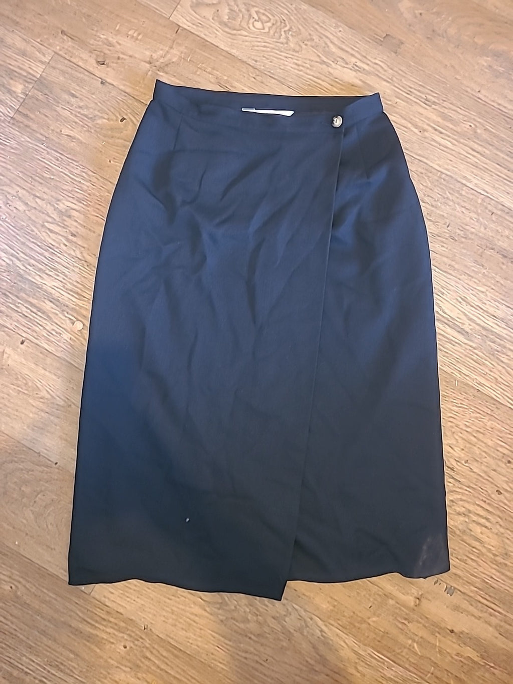 Ladies Marks And Spencer Size 12 Black Long Skirt