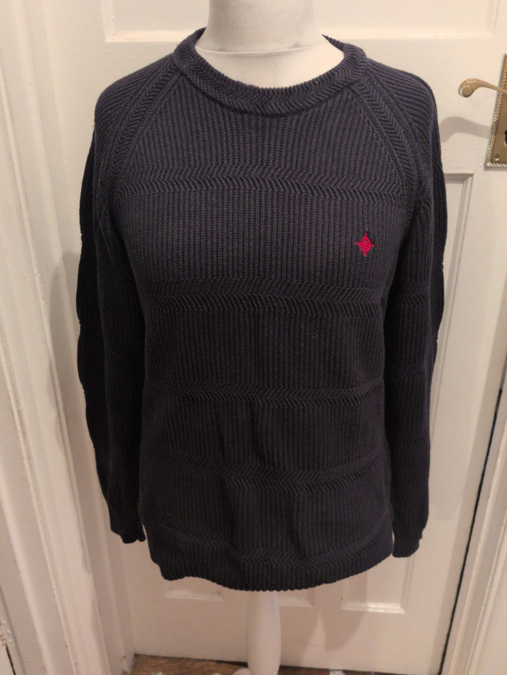 Maine New England Medium Dark Navy Pullover Jumper