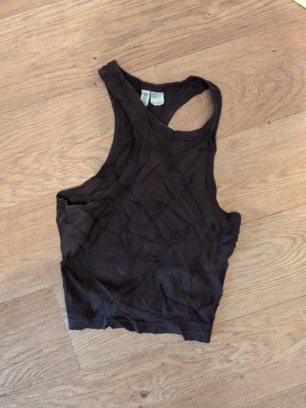 Divided Small Dark Brown Sleeveless T-shirt