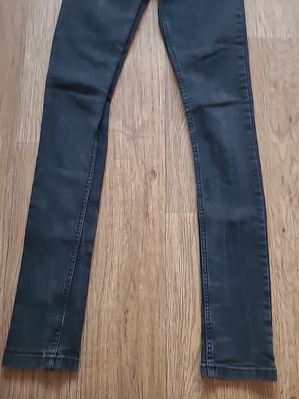 Mens Boohoo Size 28L Grey Skinny Denim Jeans